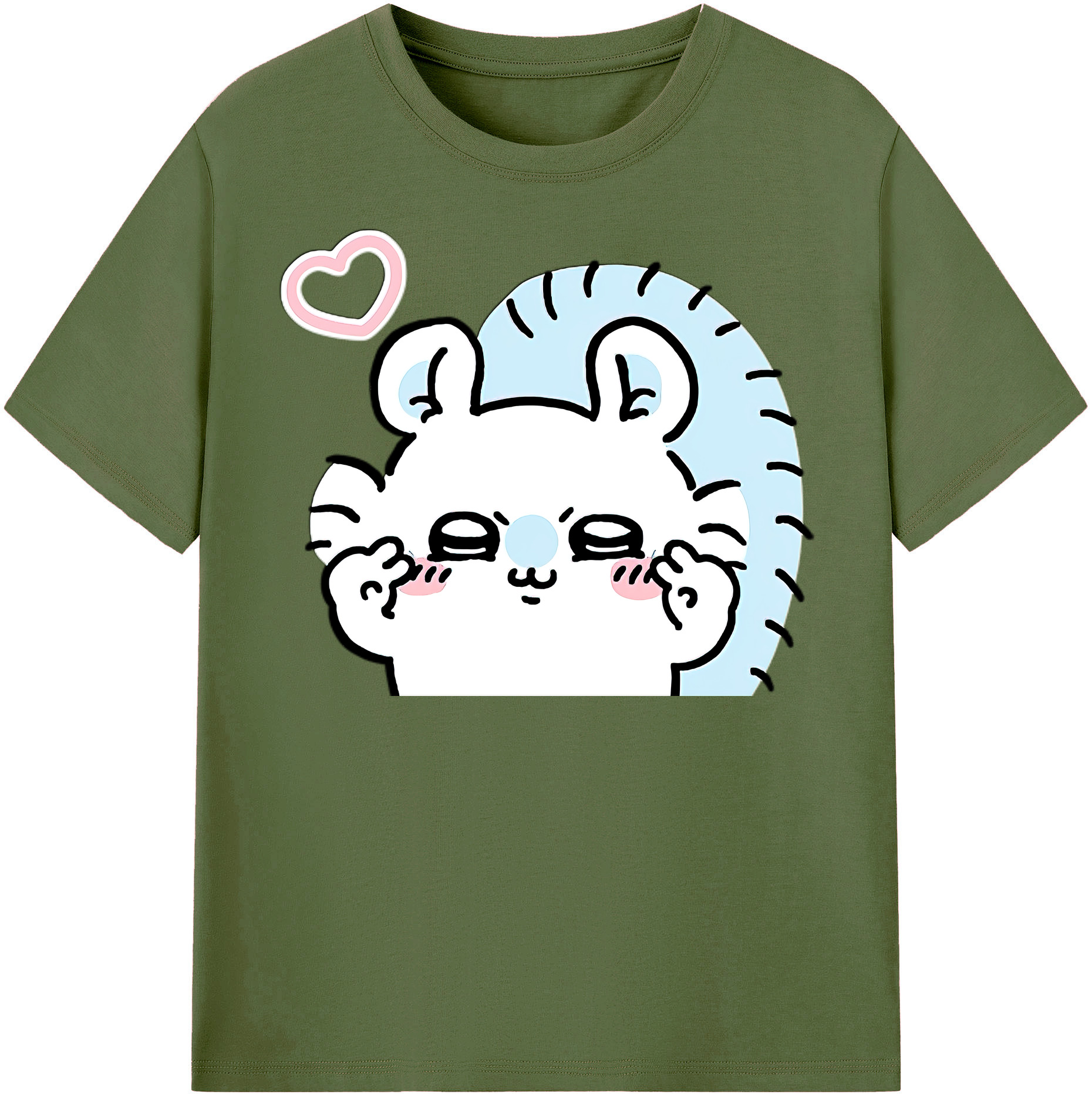 （画像用） ちいかわ モモンガ Chii-kawa Momonga 綿100％半袖Tシャツ（フロントプリント）